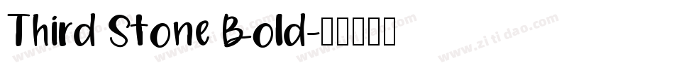 Third Stone Bold字体转换